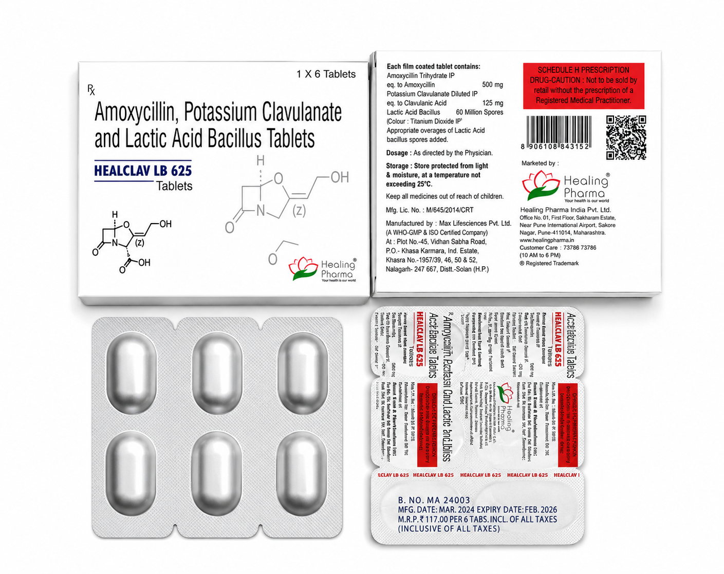 Healclav LB 625 Tablets